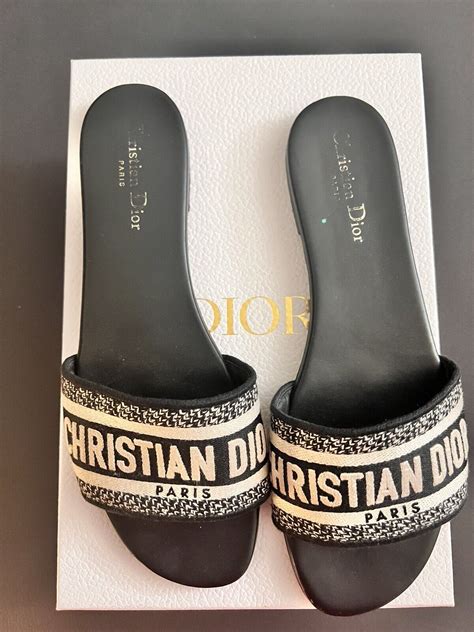 dior navy slides